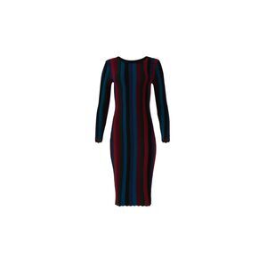 Milly Chevron Vertical Stripe Color Block Sheath Dress Size 2 MSRP: $445